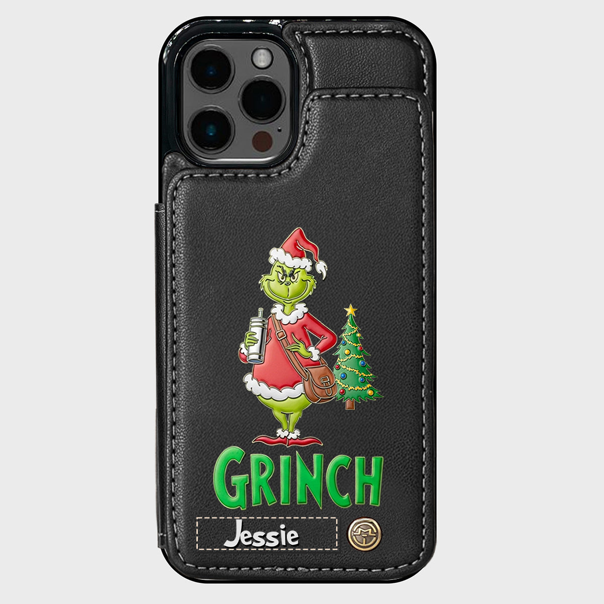 Merry Grinchmas - Personalized Stole Christmas Wallet Phone Case
