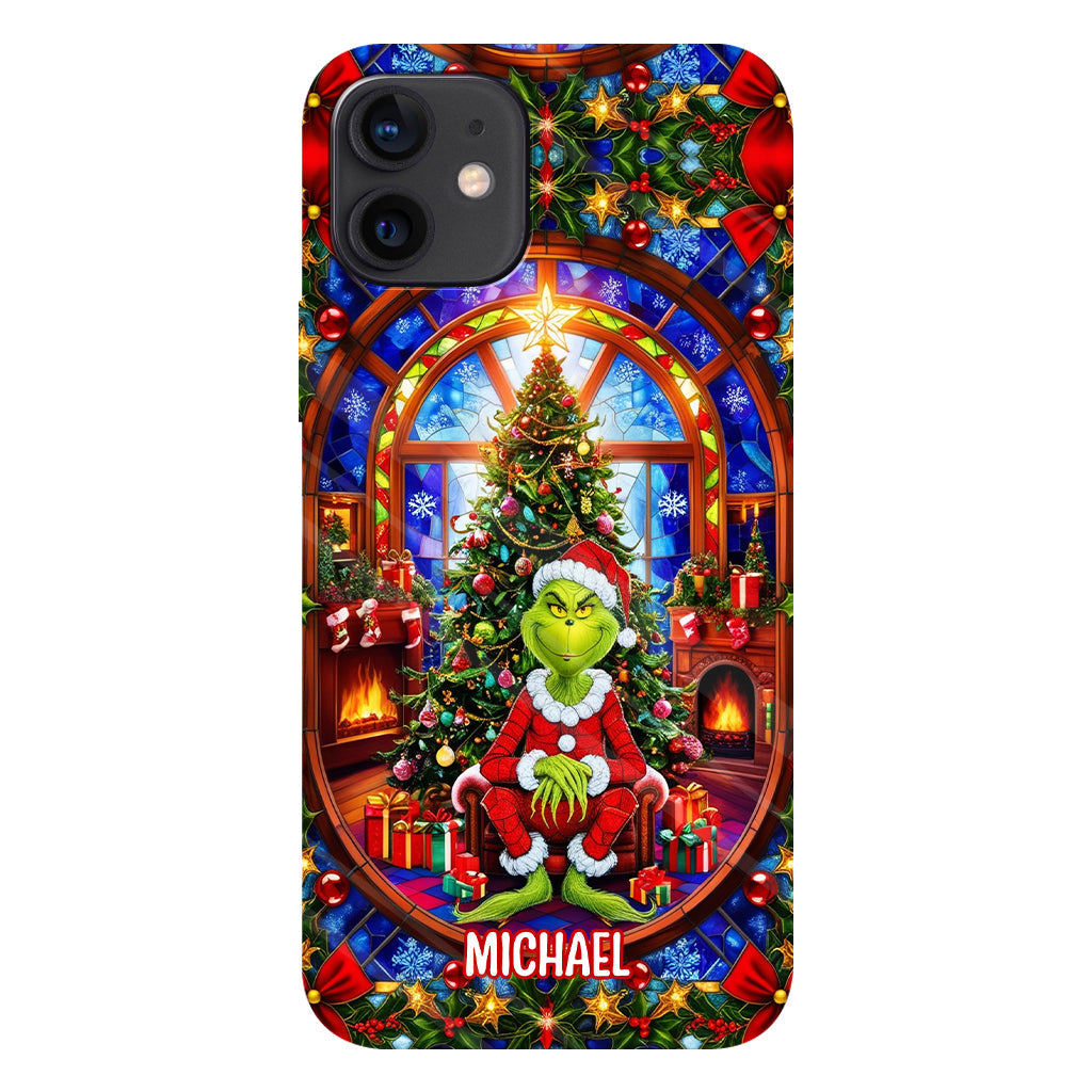 Green Christmas - Personalized Stole Christmas Full Print Phone Case