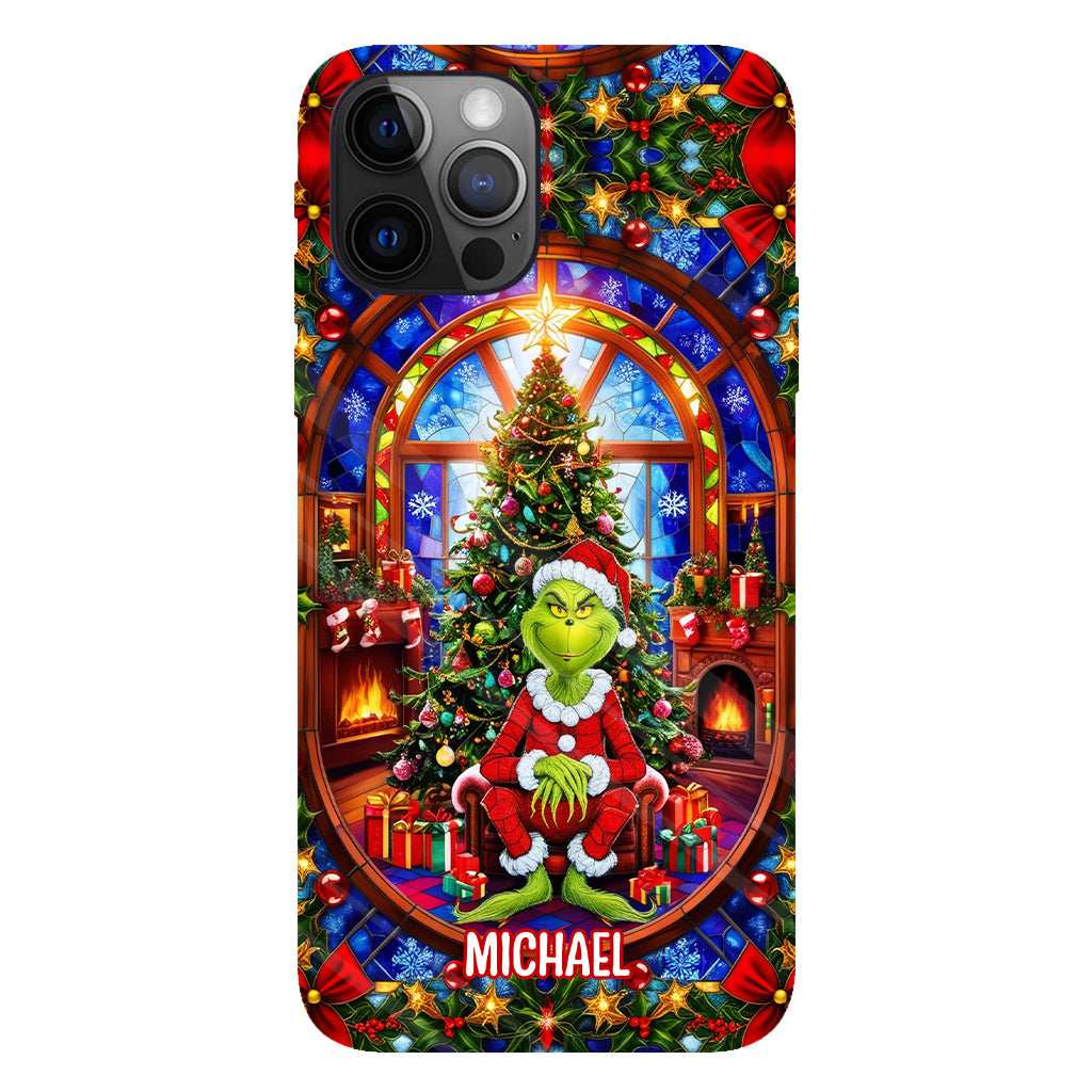 Green Christmas - Personalized Stole Christmas Full Print Phone Case