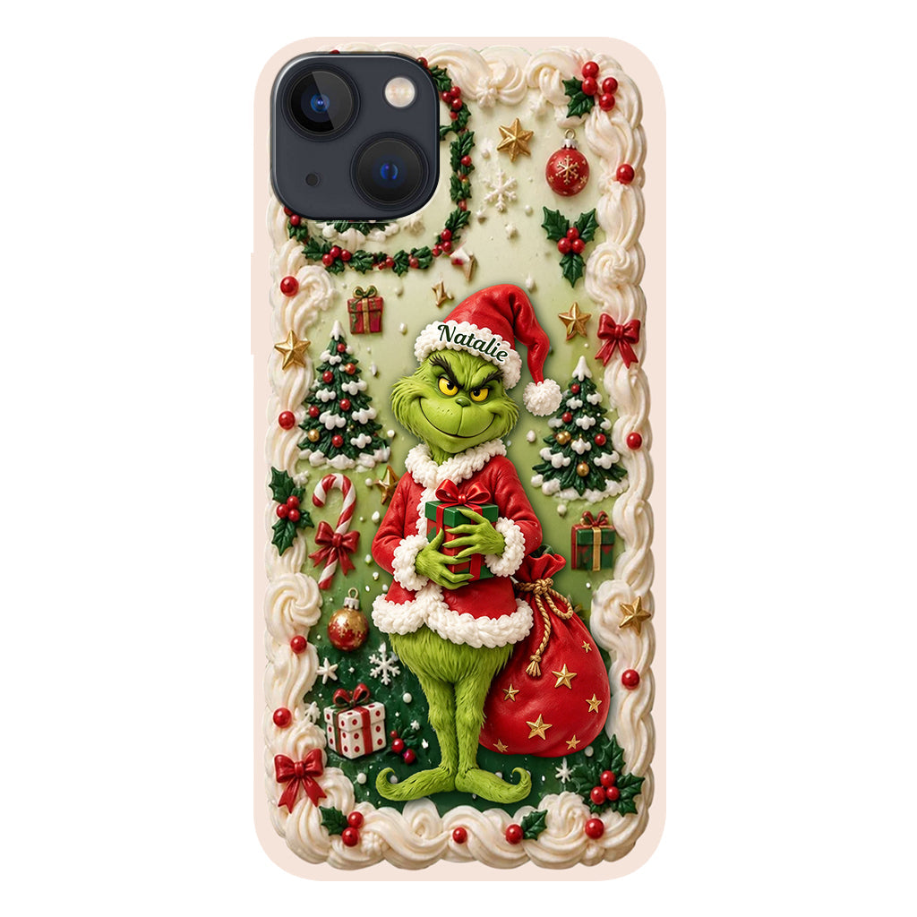 Merry Xmas - Personalized Stole Christmas Phone Case & Embroidered Lanyard
