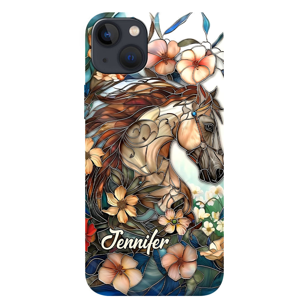 Love Horses - Personalized Horse Full Print Phone Case
