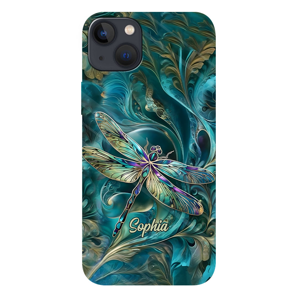 Magnifique libellule - Coque de téléphone personnalisée avec motif libellule intégral