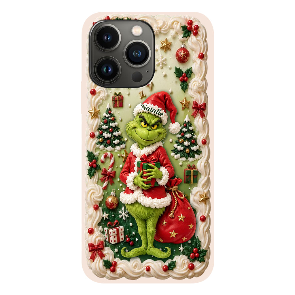 Merry Xmas - Personalized Stole Christmas Phone Case & Embroidered Lanyard
