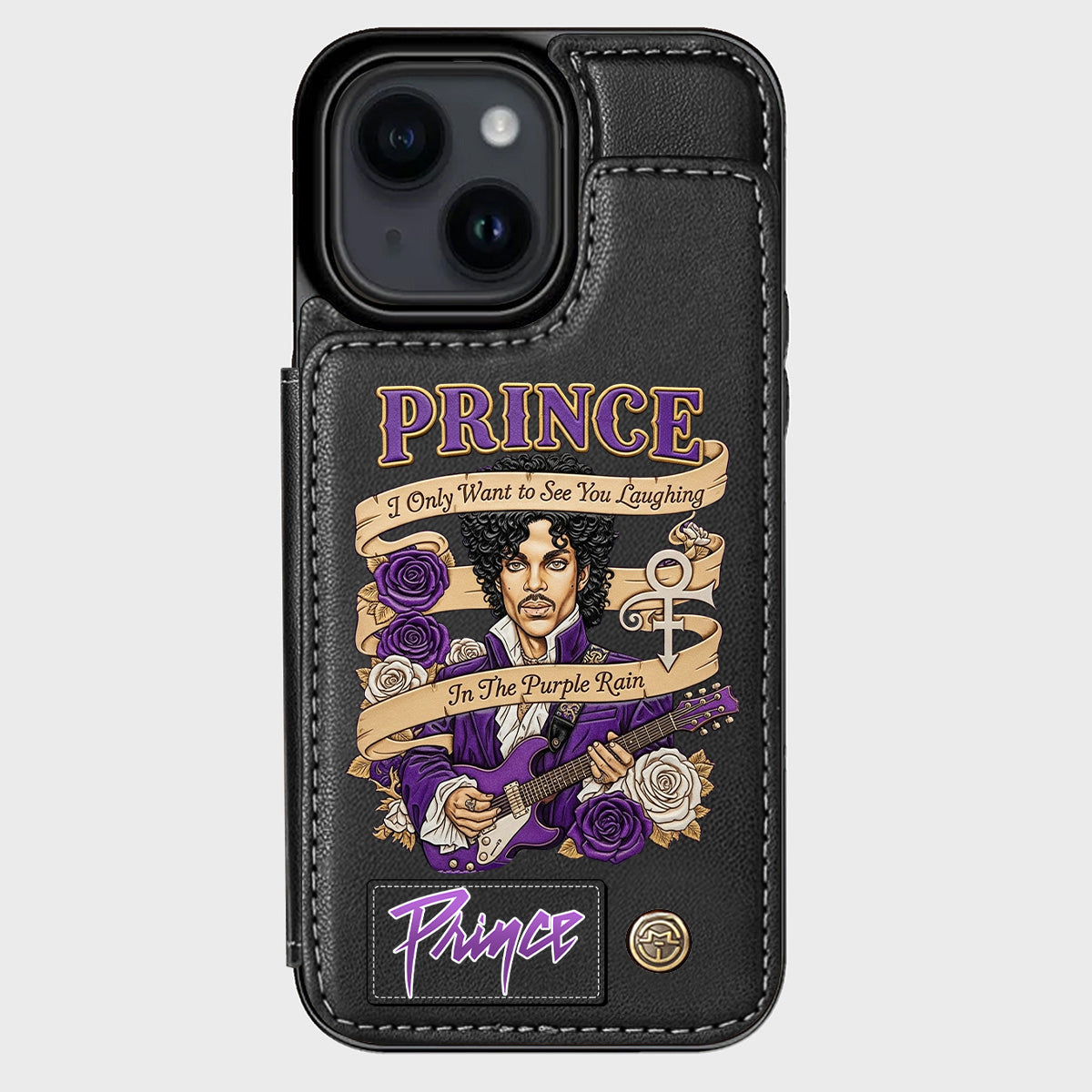 Purple Rain - Handyhülle mit Brieftaschenfunktion
