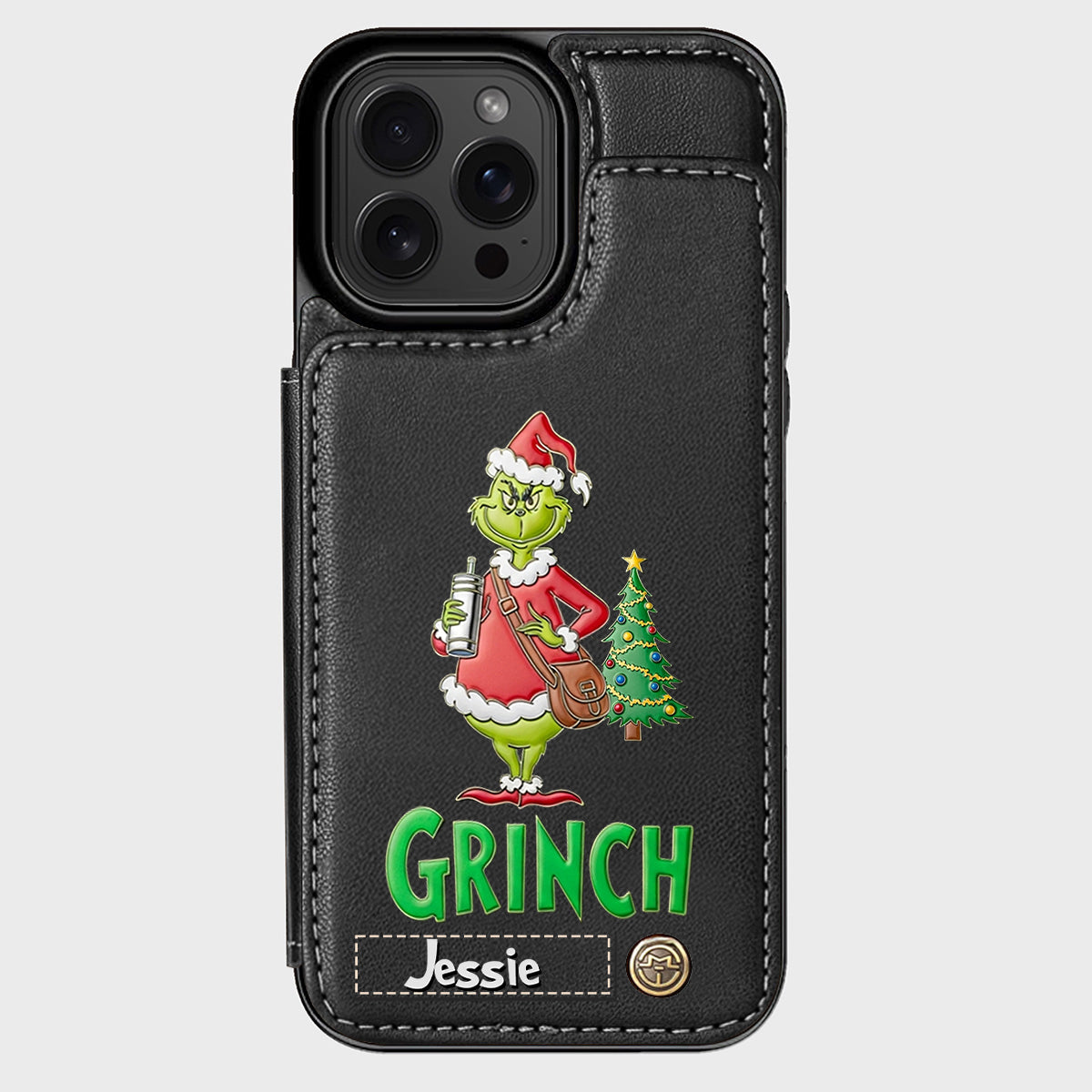 Merry Grinchmas - Personalized Stole Christmas Wallet Phone Case