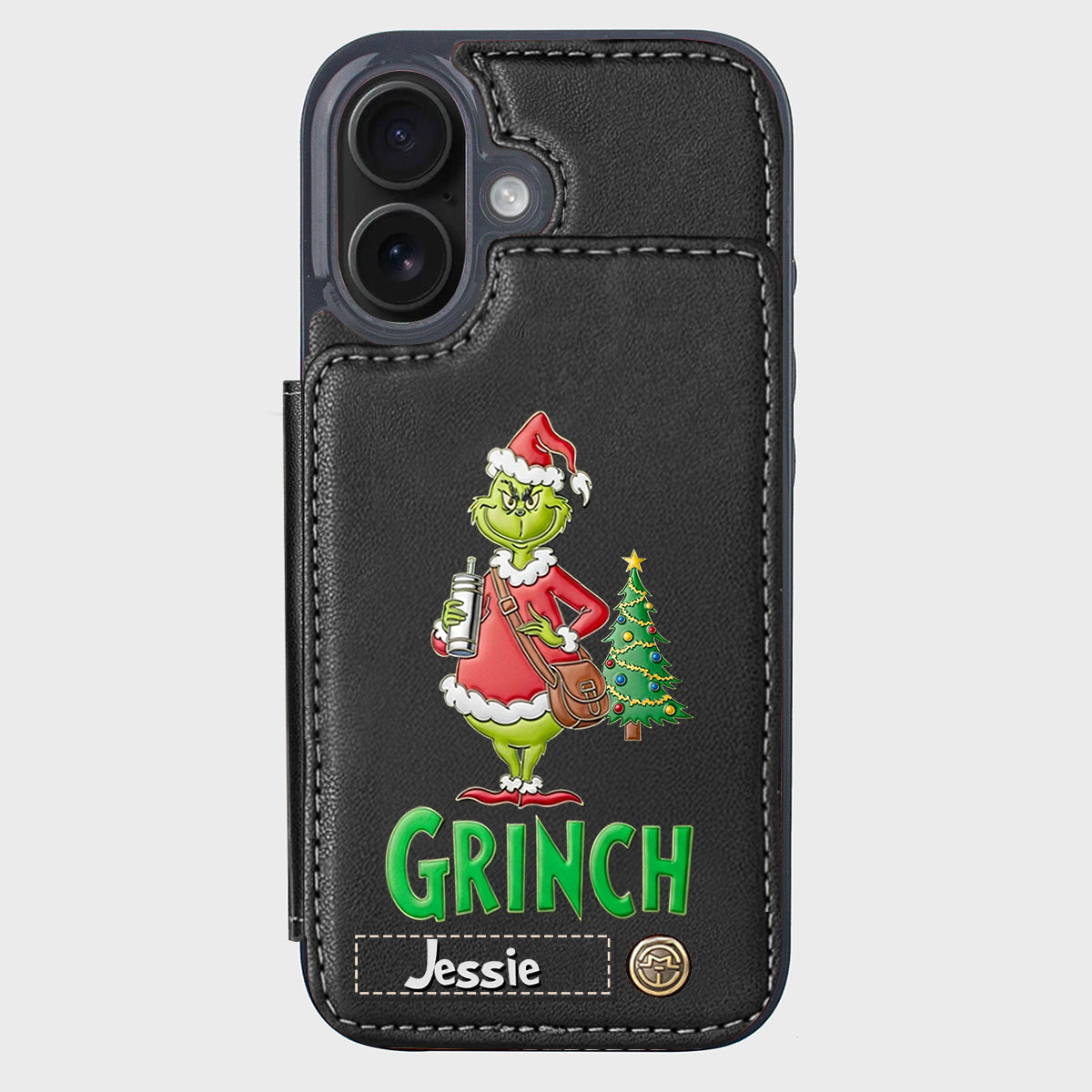 Merry Grinchmas - Personalized Stole Christmas Wallet Phone Case