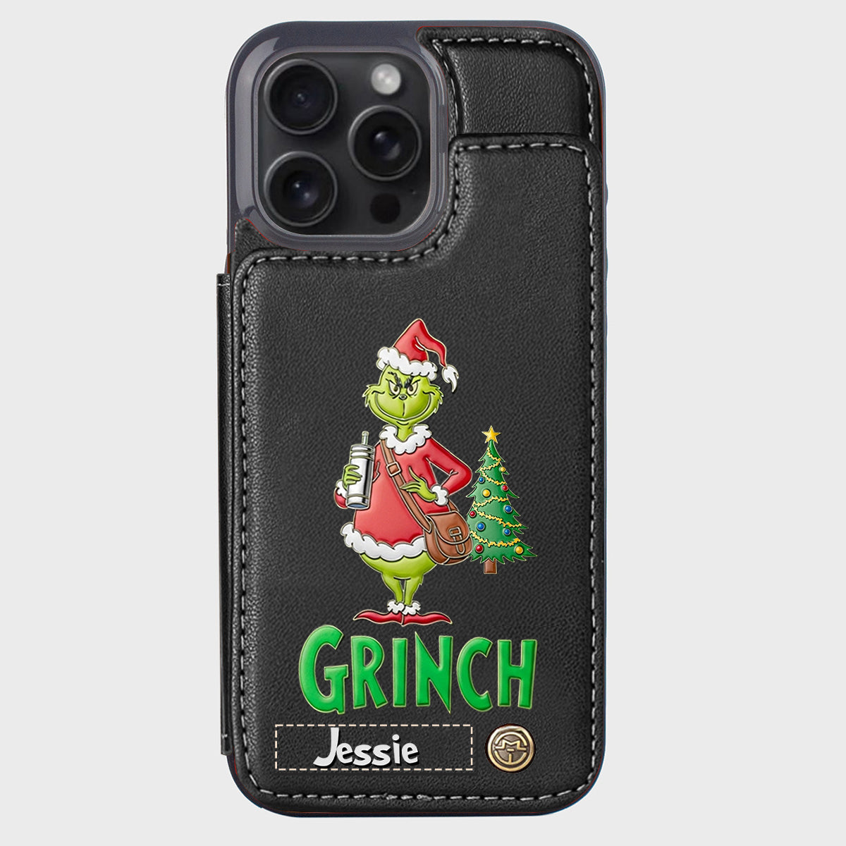 Merry Grinchmas - Personalized Stole Christmas Wallet Phone Case