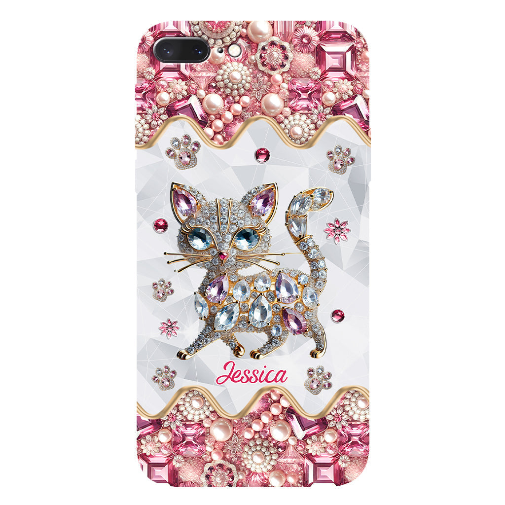 Coque de téléphone personnalisée avec motif chat pour une fille qui aime les chats