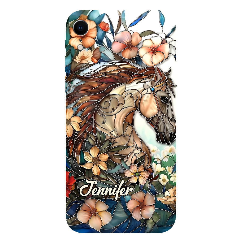 Love Horses - Personalized Horse Full Print Phone Case