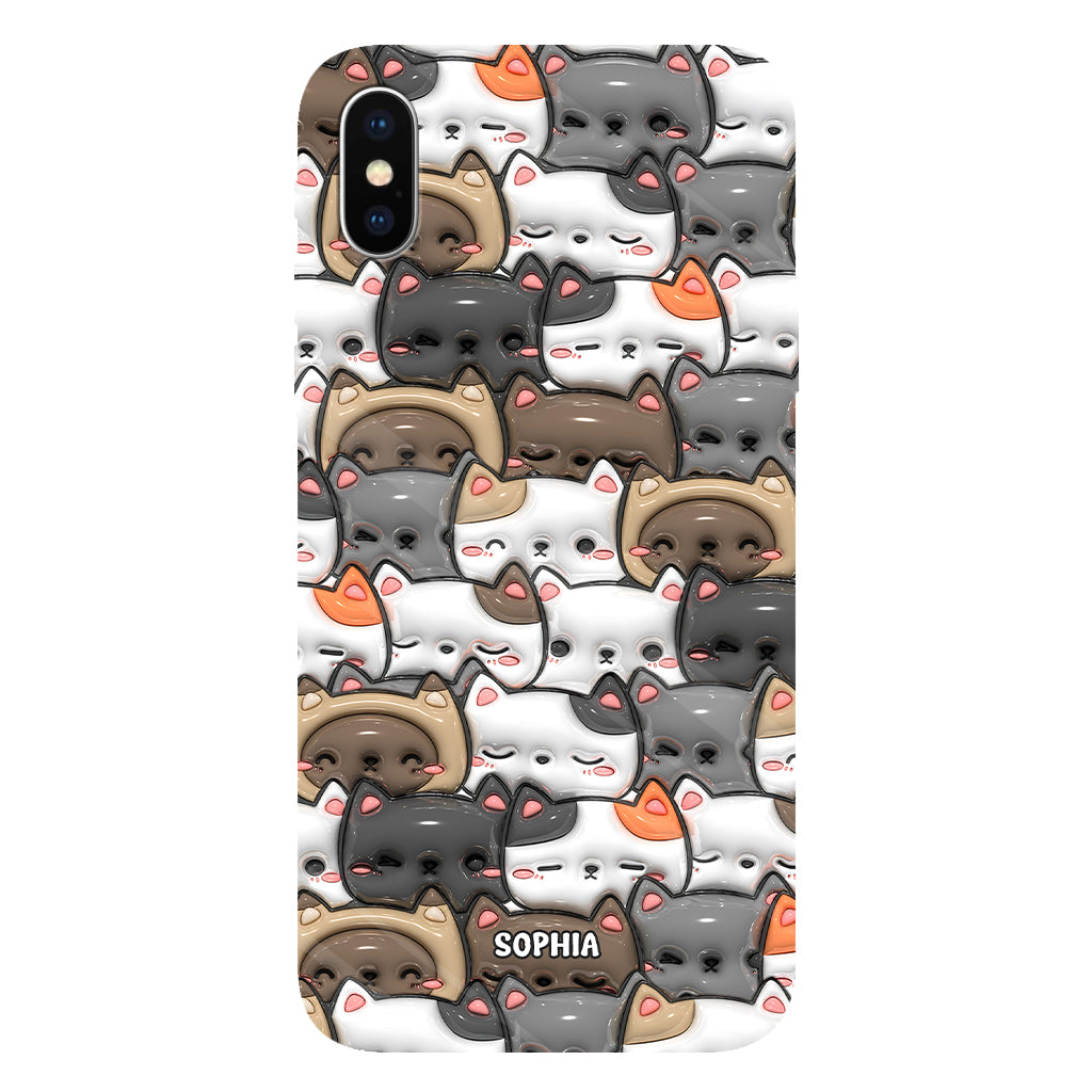 Oui, j'ai besoin de tous ces chats ! - Coque de téléphone personnalisée avec imprimé chat intégral