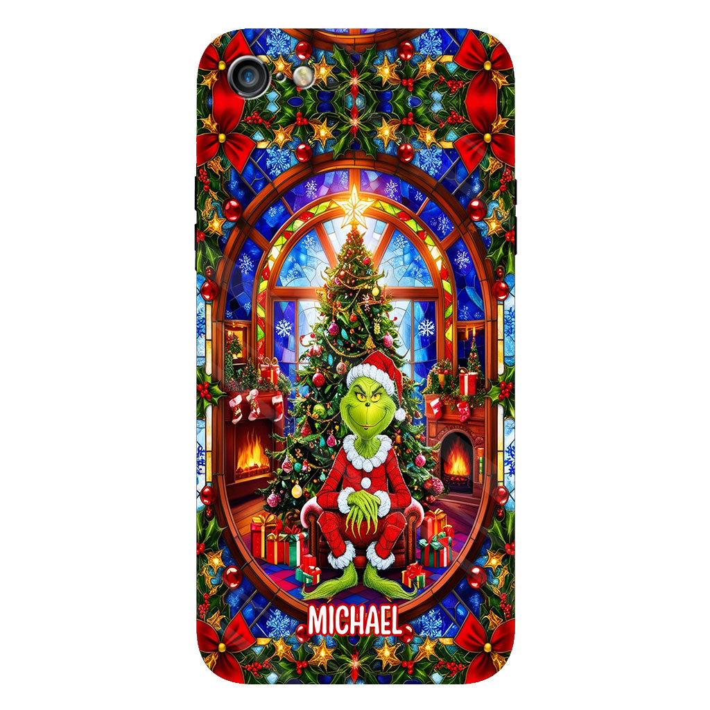 Green Christmas - Personalized Stole Christmas Full Print Phone Case