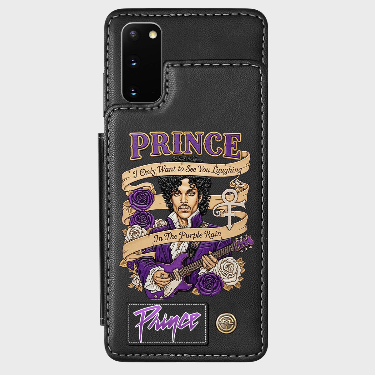 Purple Rain - Handyhülle mit Brieftaschenfunktion