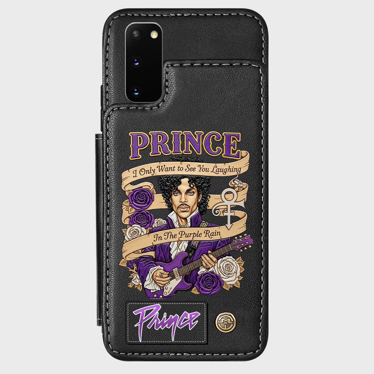 Purple Rain - Handyhülle mit Brieftaschenfunktion