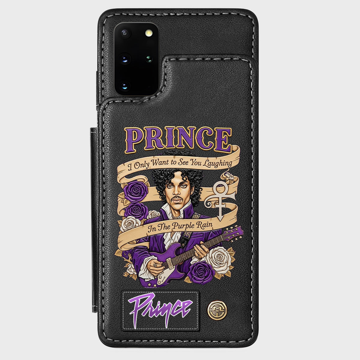 Purple Rain - Handyhülle mit Brieftaschenfunktion