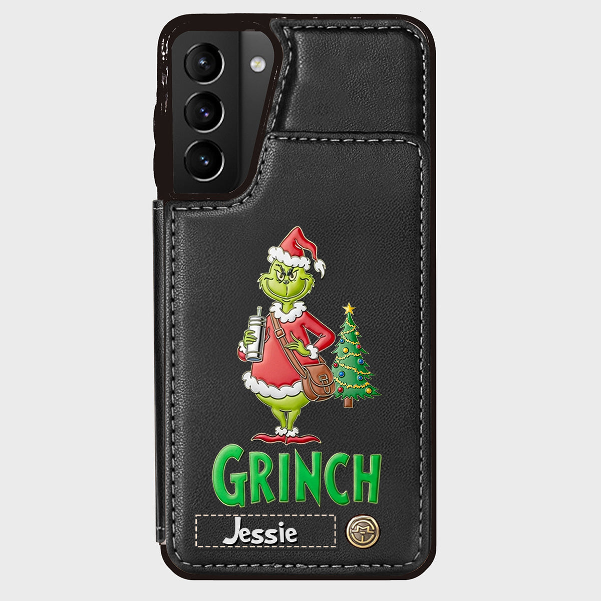 Merry Grinchmas - Personalized Stole Christmas Wallet Phone Case