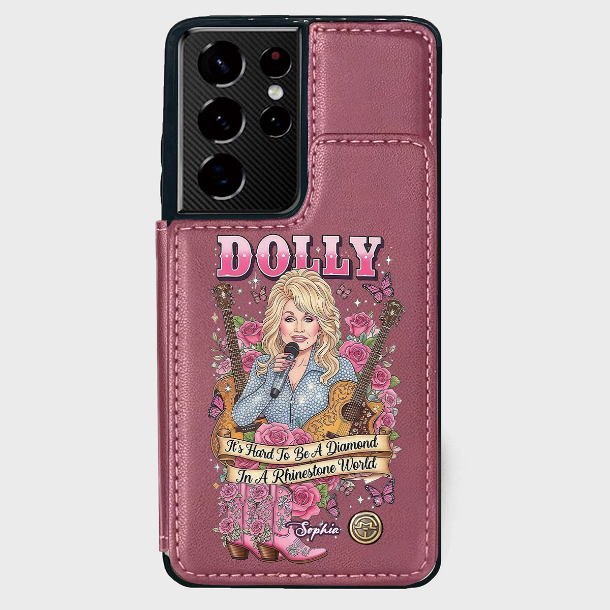 It’s Hard To Be A Diamond In A Rhinestone World - Personalized Wallet Phone Case