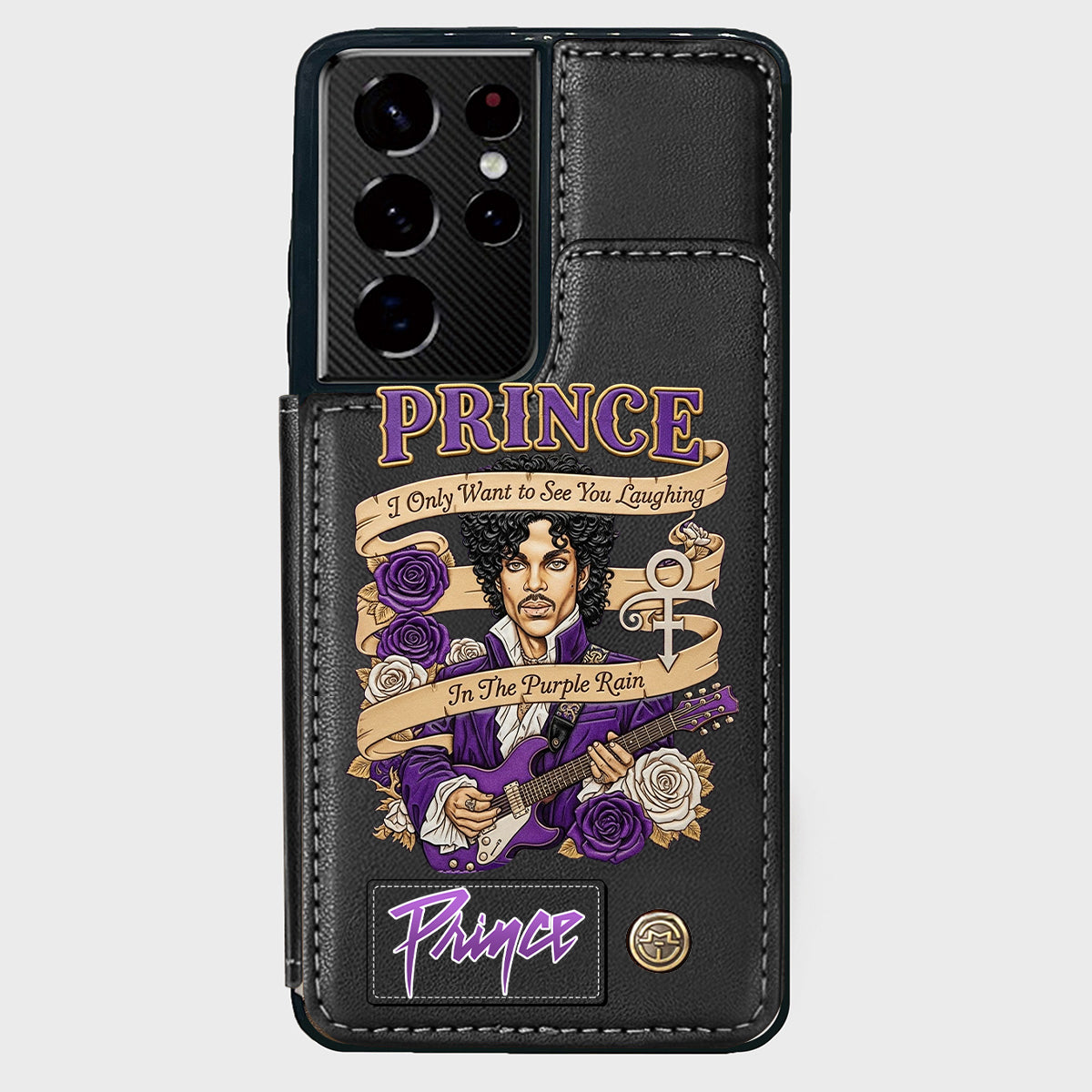 Purple Rain - Handyhülle mit Brieftaschenfunktion