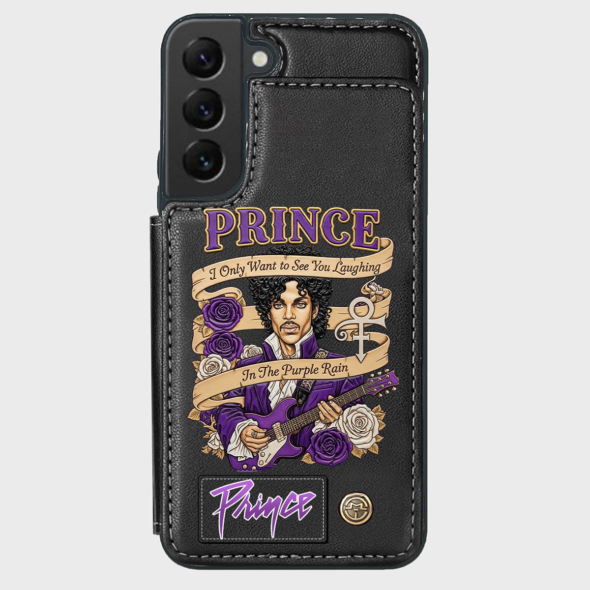 Purple Rain - Handyhülle mit Brieftaschenfunktion