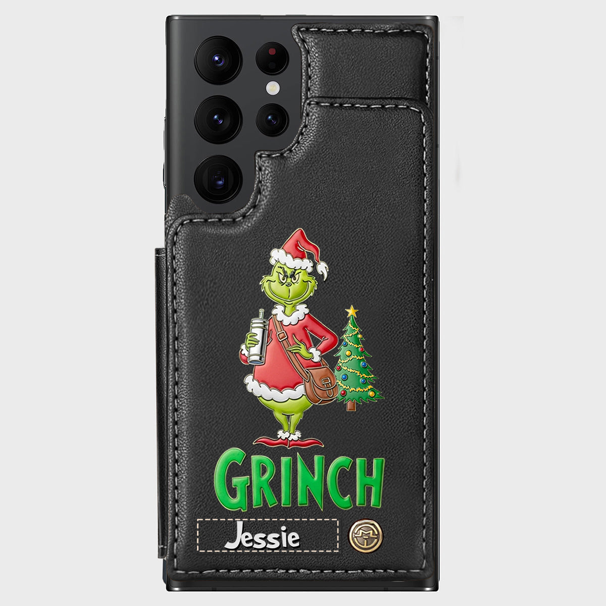 Merry Grinchmas - Personalized Stole Christmas Wallet Phone Case