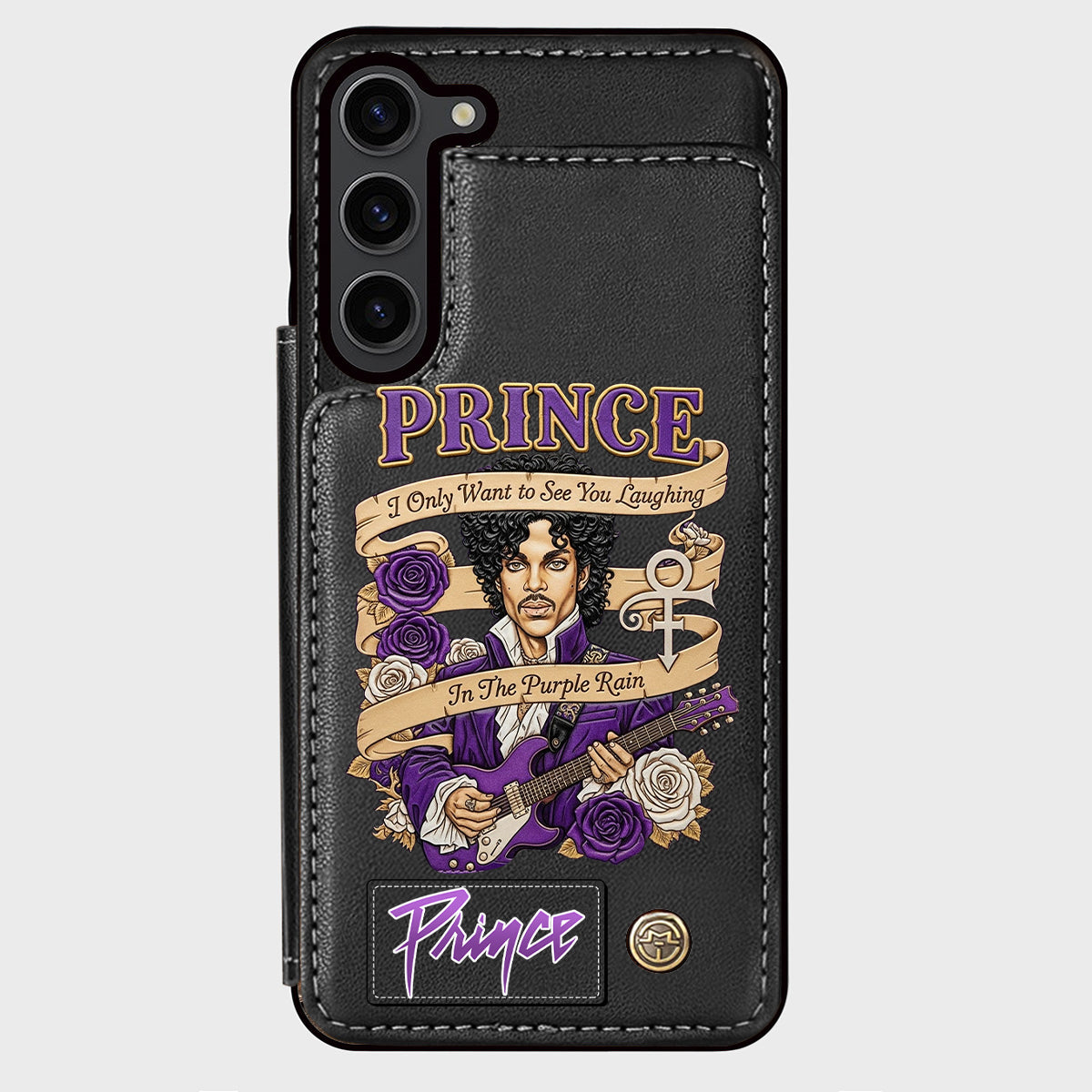 Purple Rain - Handyhülle mit Brieftaschenfunktion