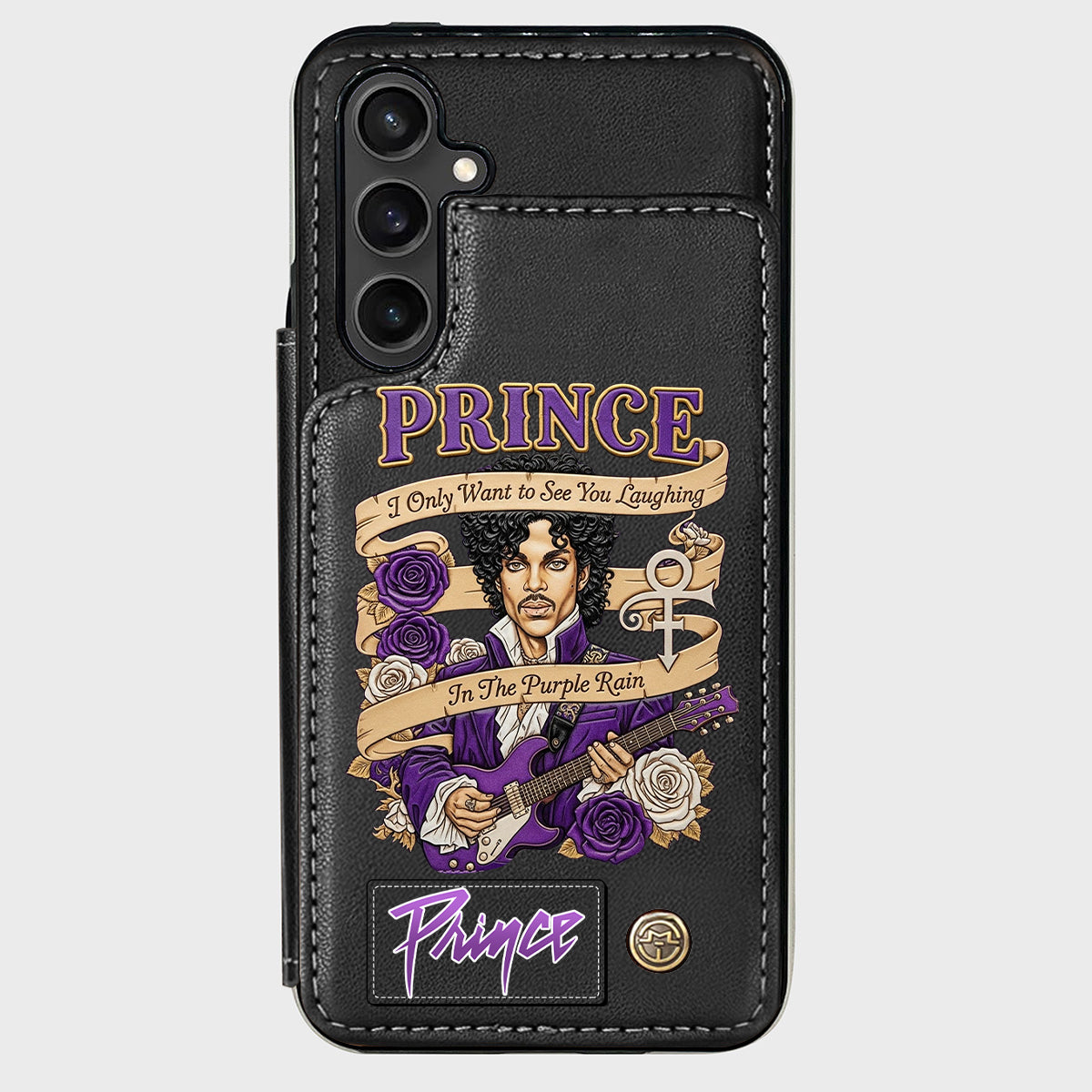 Purple Rain - Handyhülle mit Brieftaschenfunktion