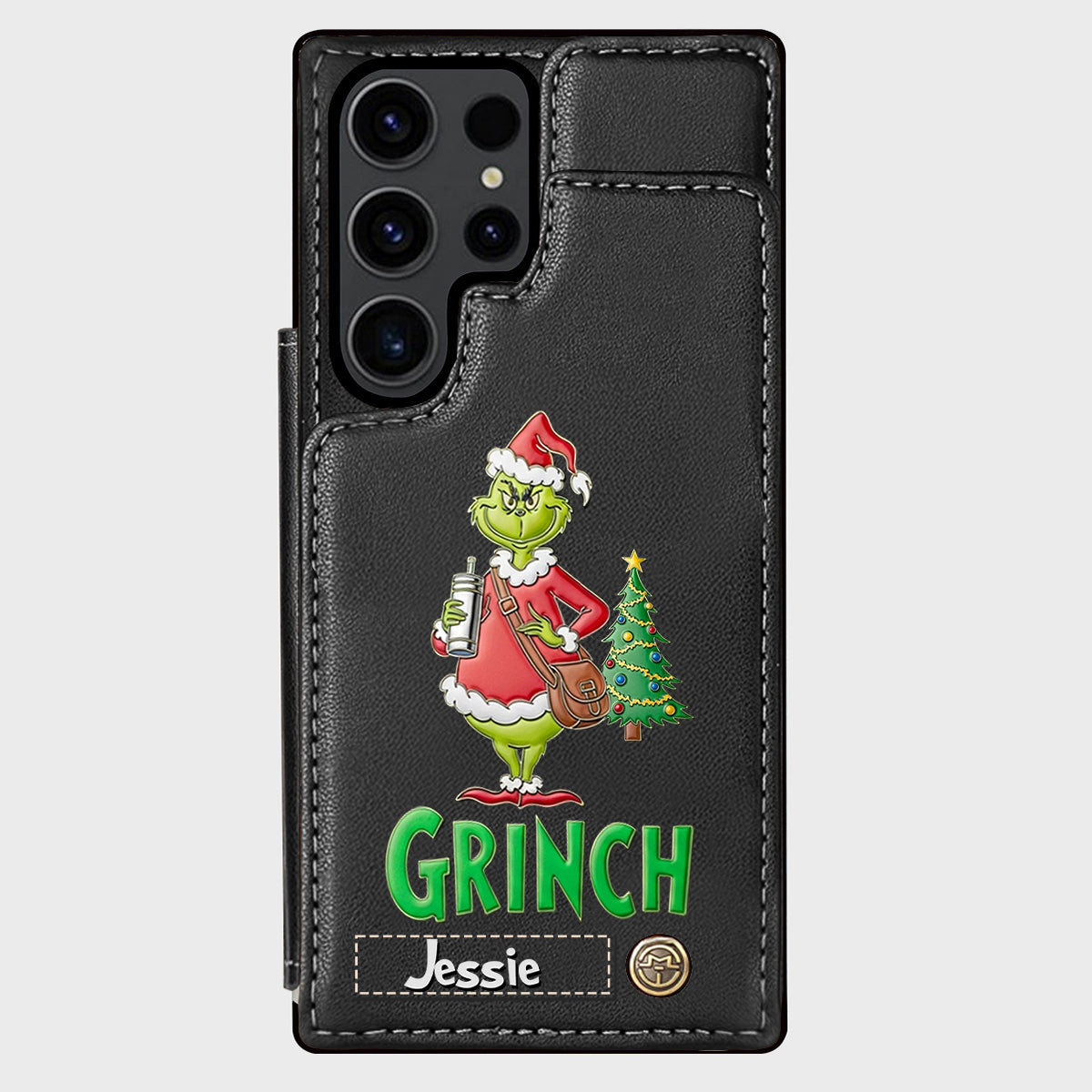 Merry Grinchmas - Personalized Stole Christmas Wallet Phone Case