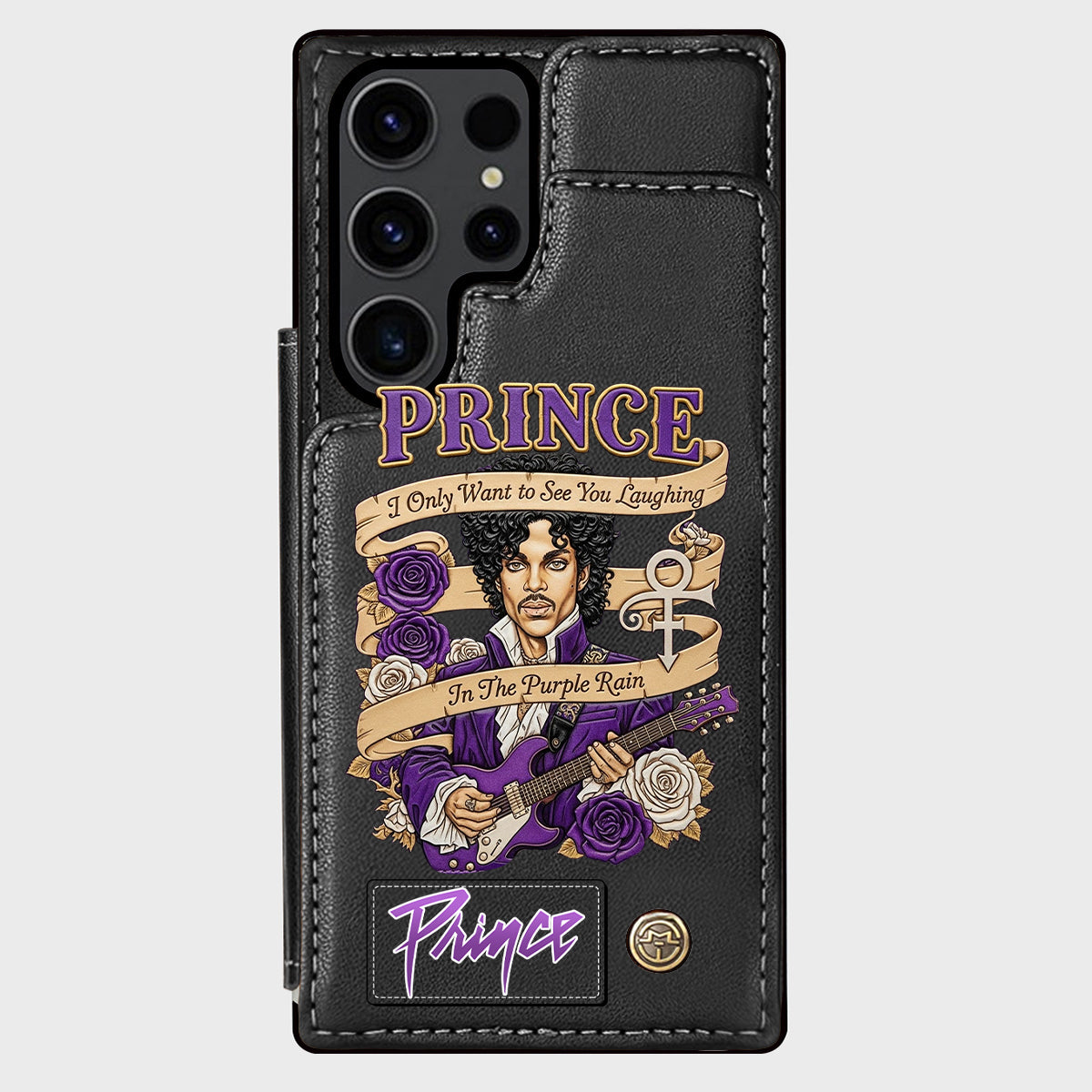 Purple Rain - Handyhülle mit Brieftaschenfunktion