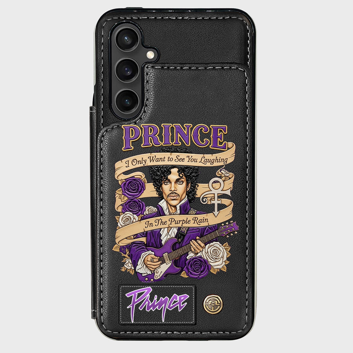 Purple Rain - Handyhülle mit Brieftaschenfunktion