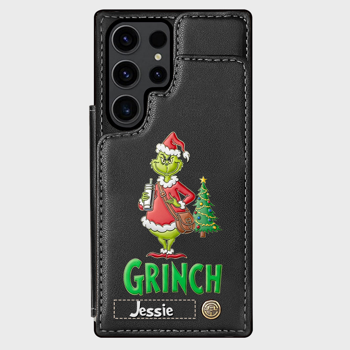 Merry Grinchmas - Personalized Stole Christmas Wallet Phone Case