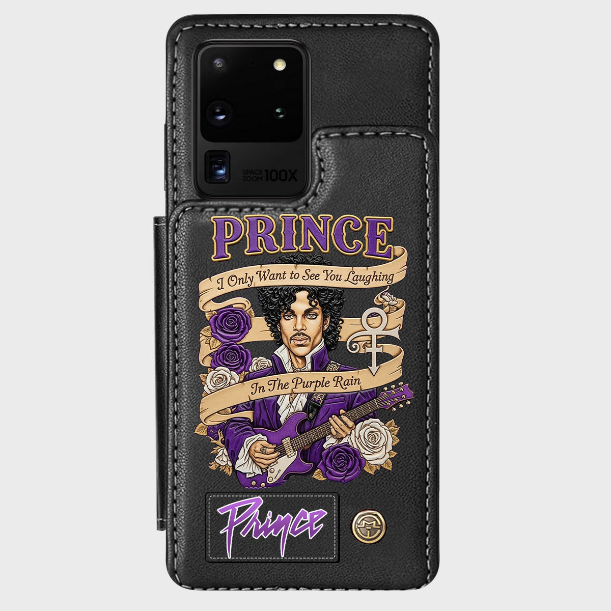 Purple Rain - Handyhülle mit Brieftaschenfunktion