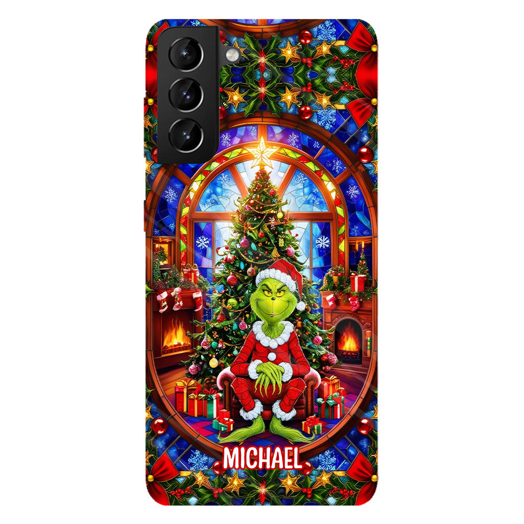Green Christmas - Personalized Stole Christmas Full Print Phone Case