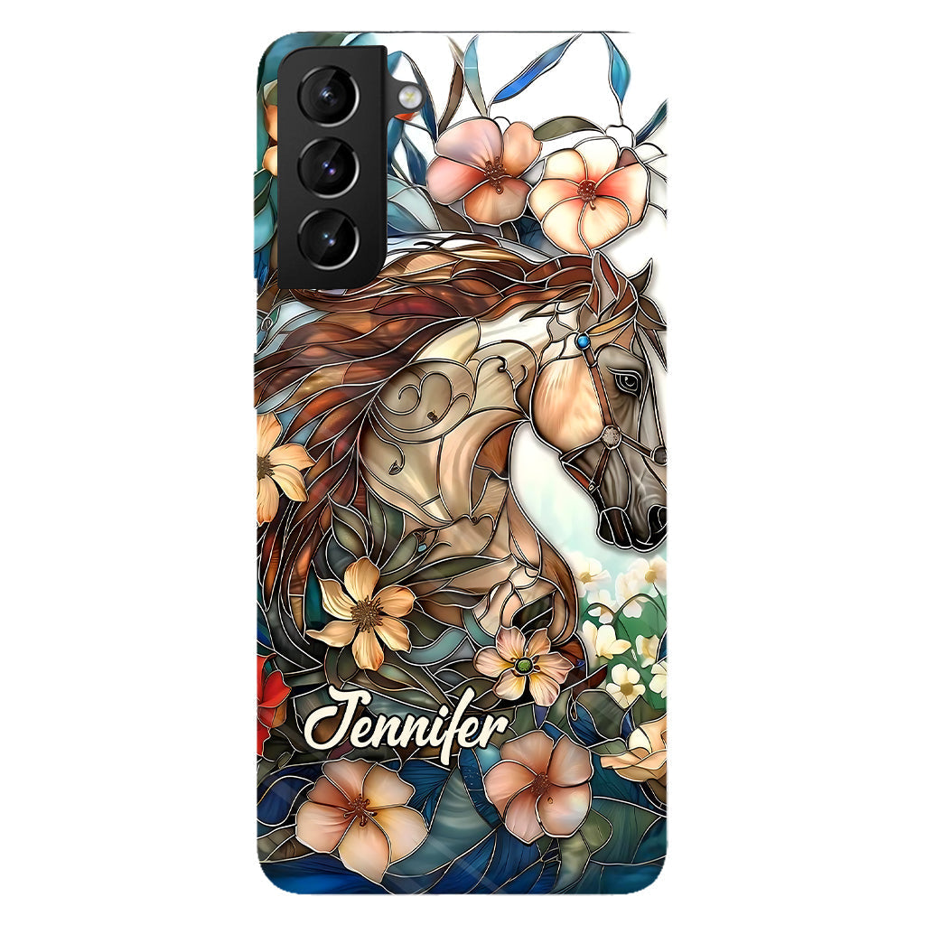 Love Horses - Personalized Horse Full Print Phone Case