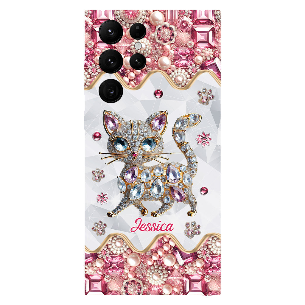 Coque de téléphone personnalisée avec motif chat pour une fille qui aime les chats