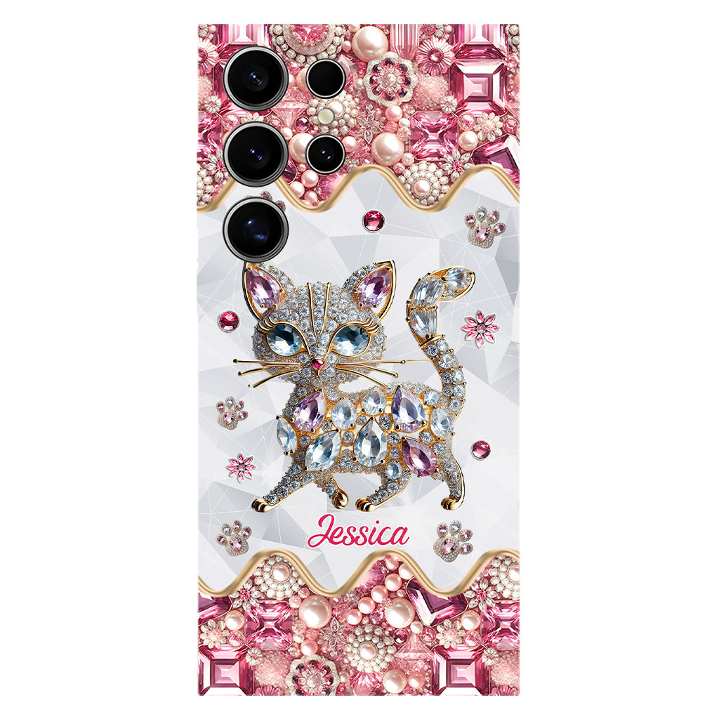 Coque de téléphone personnalisée avec motif chat pour une fille qui aime les chats