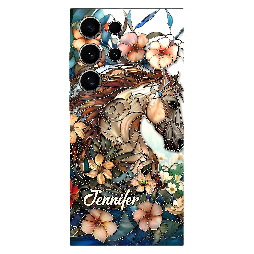 Love Horses - Personalized Horse Full Print Phone Case