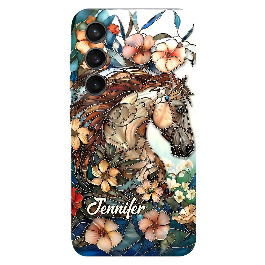 Love Horses - Personalized Horse Full Print Phone Case
