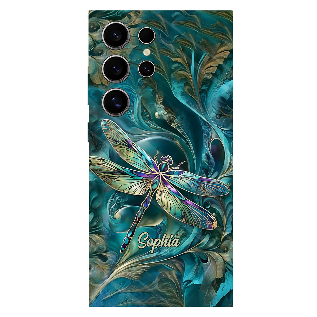 Magnifique libellule - Coque de téléphone personnalisée avec motif libellule intégral