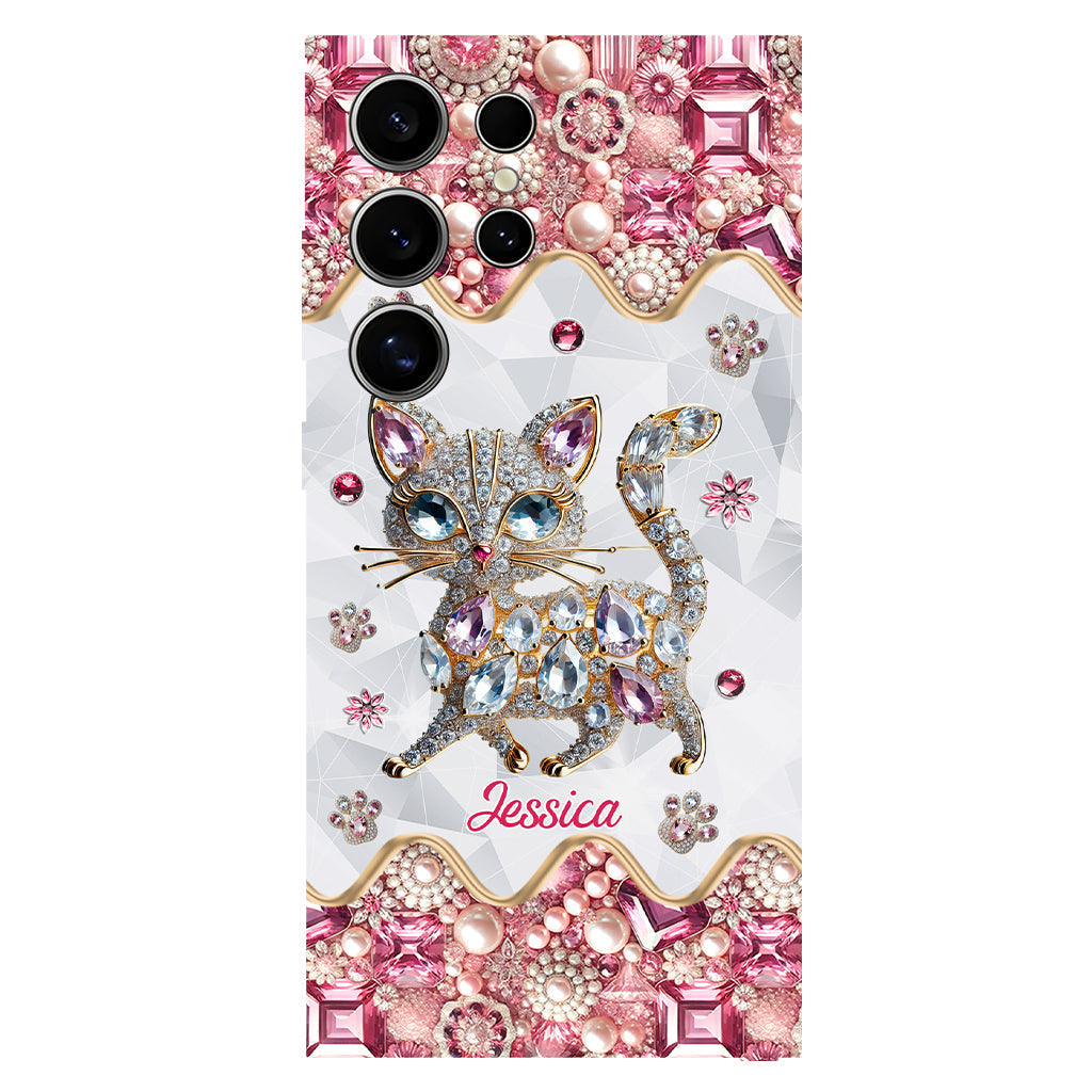 Coque de téléphone personnalisée avec motif chat pour une fille qui aime les chats