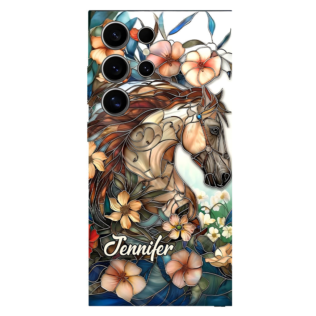 Love Horses - Personalized Horse Full Print Phone Case