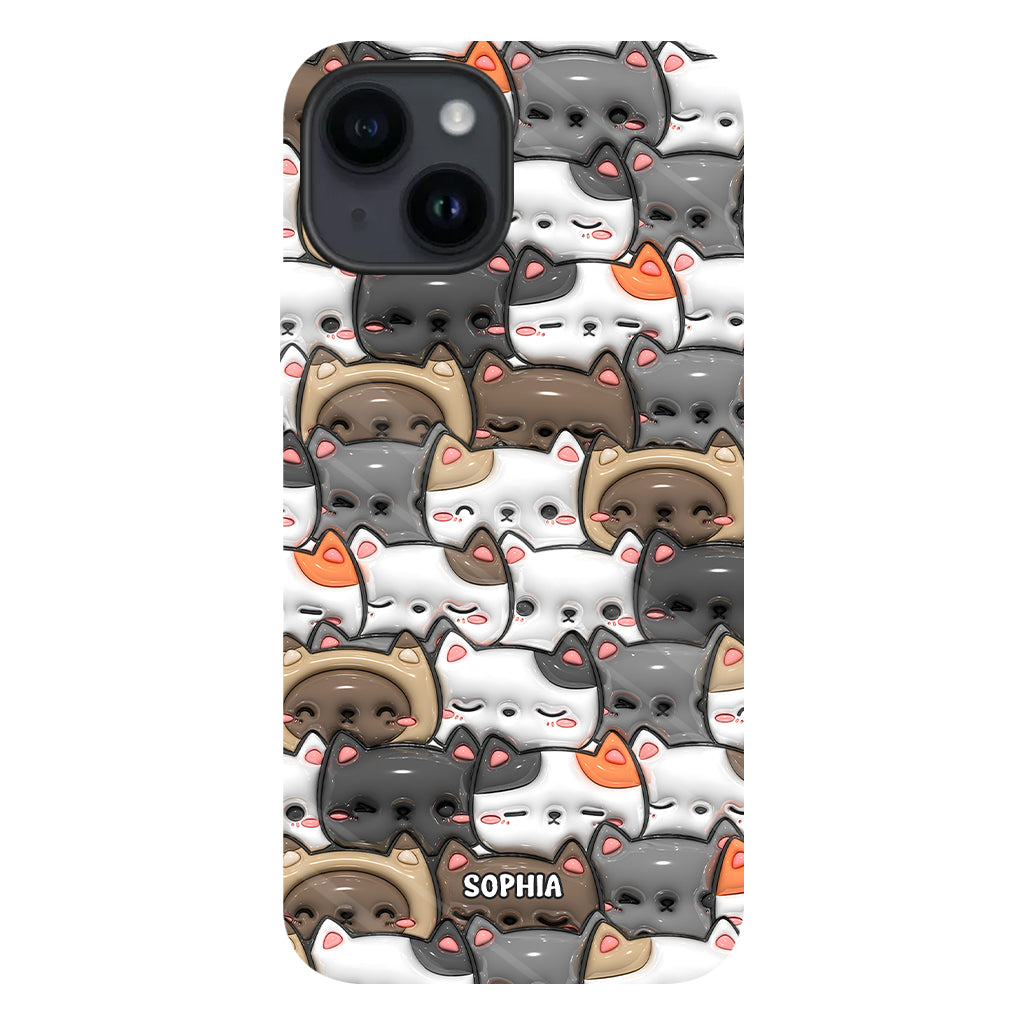 Oui, j'ai besoin de tous ces chats ! - Coque de téléphone personnalisée avec imprimé chat intégral