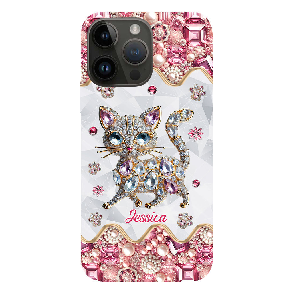 Coque de téléphone personnalisée avec motif chat pour une fille qui aime les chats