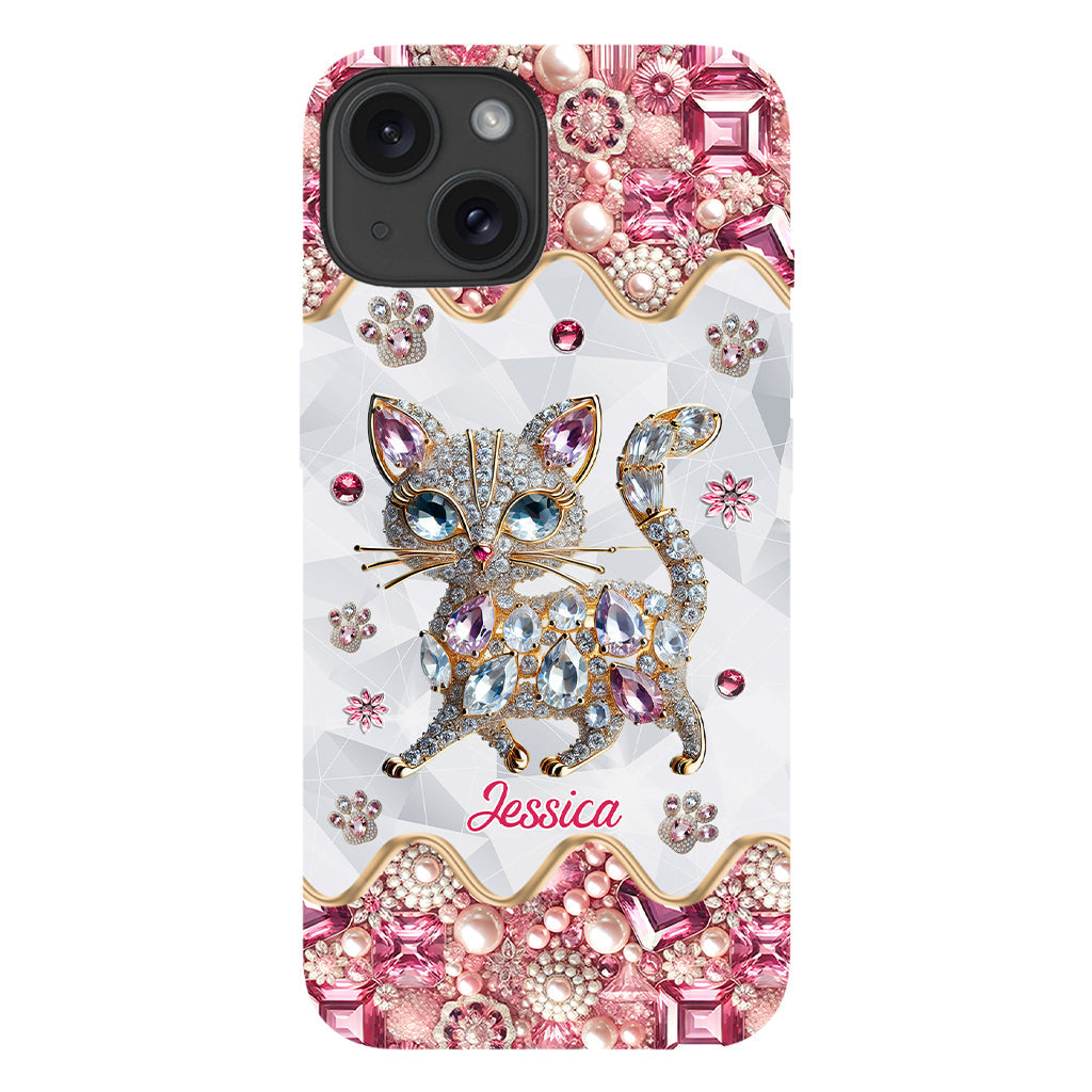 Coque de téléphone personnalisée avec motif chat pour une fille qui aime les chats