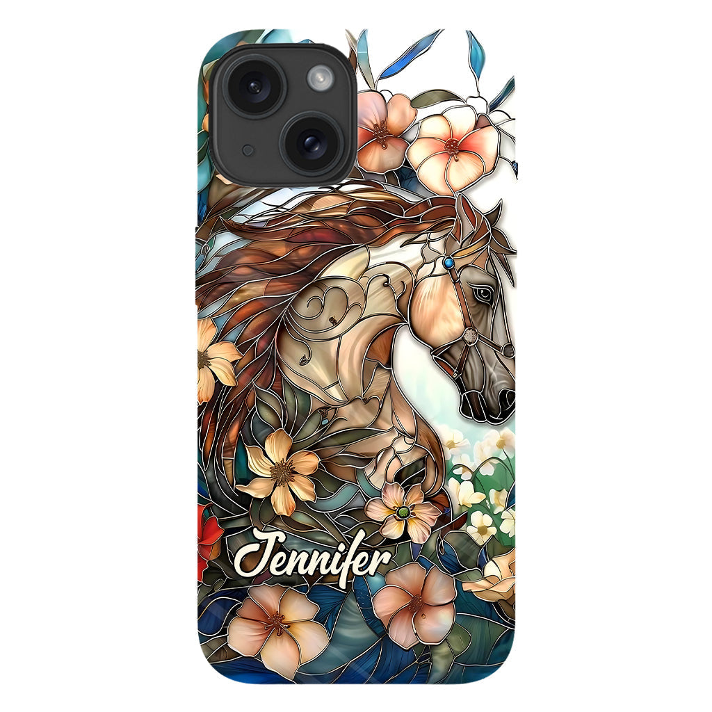 Love Horses - Personalized Horse Full Print Phone Case