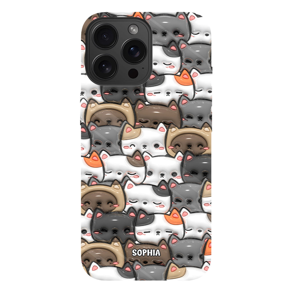 Oui, j'ai besoin de tous ces chats ! - Coque de téléphone personnalisée avec imprimé chat intégral