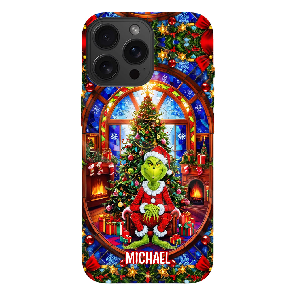 Green Christmas - Personalized Stole Christmas Full Print Phone Case