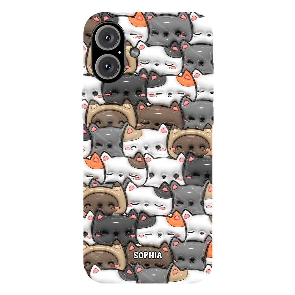 Oui, j'ai besoin de tous ces chats ! - Coque de téléphone personnalisée avec imprimé chat intégral