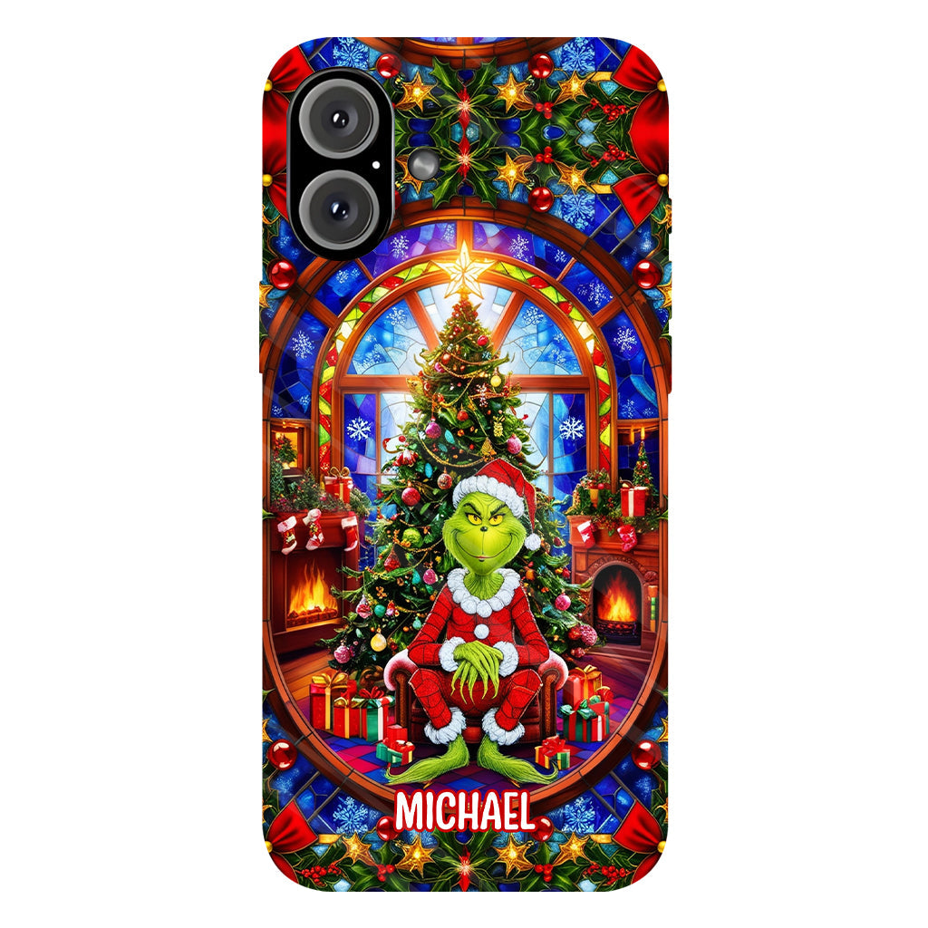 Green Christmas - Personalized Stole Christmas Full Print Phone Case