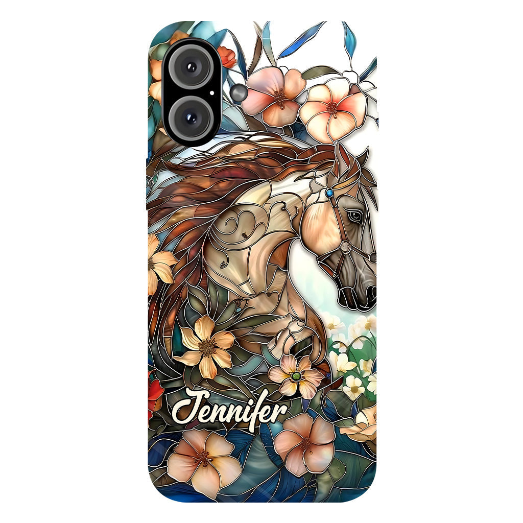 Love Horses - Personalized Horse Full Print Phone Case