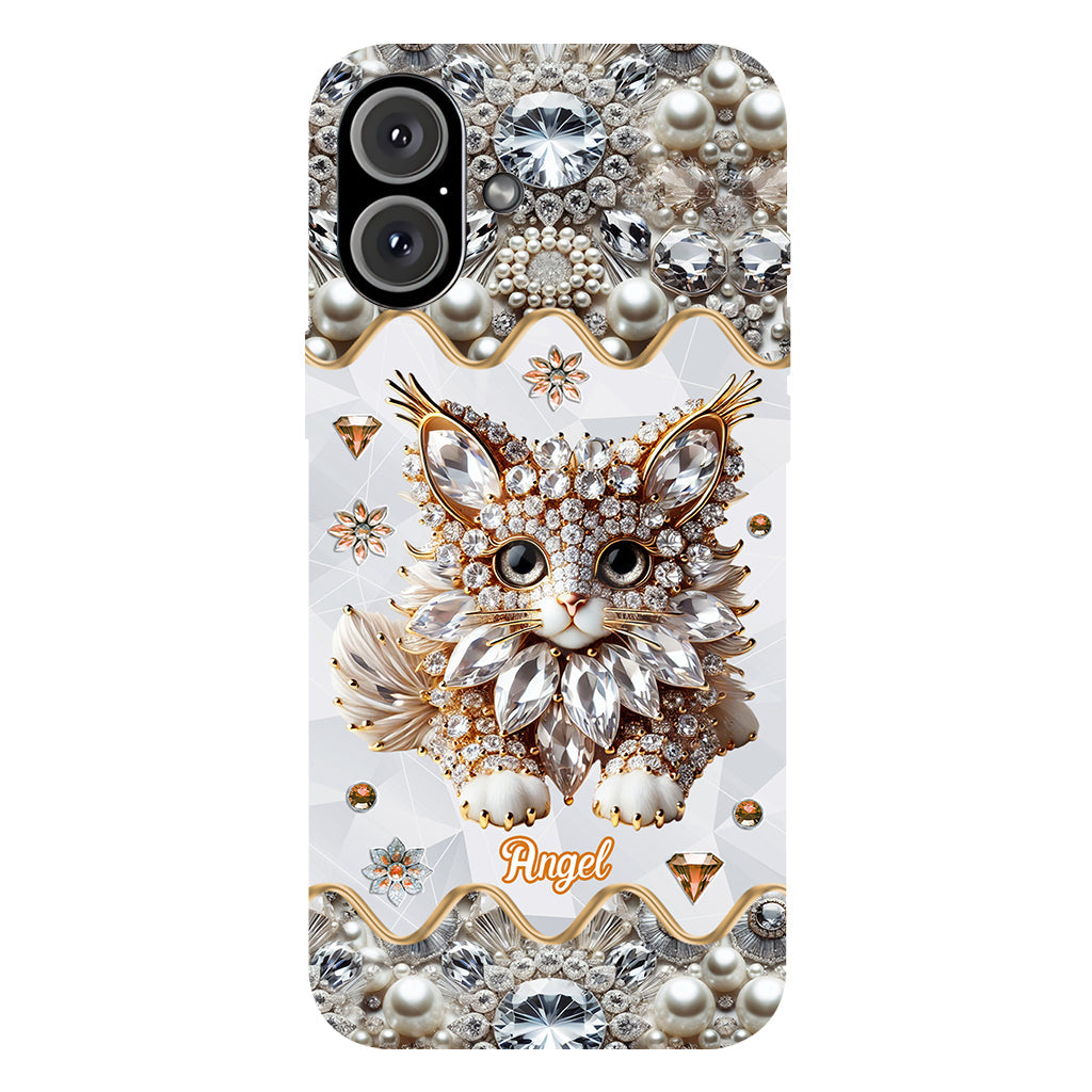 Coque de téléphone personnalisée avec motif chat persan « Love Persian Cat »