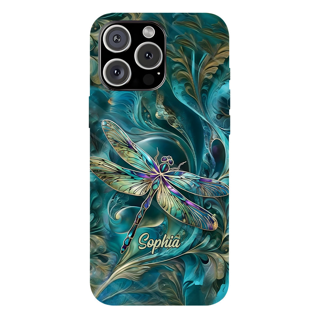 Magnifique libellule - Coque de téléphone personnalisée avec motif libellule intégral
